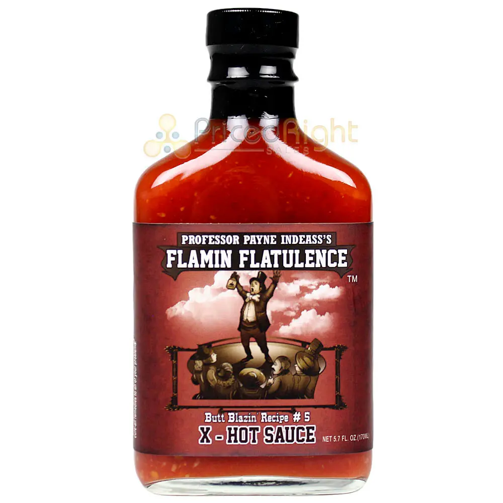 Sauce Crafters Professor Payne Indeass's Flamin' Flatulence Hot Sauce 5.7 Oz 1
