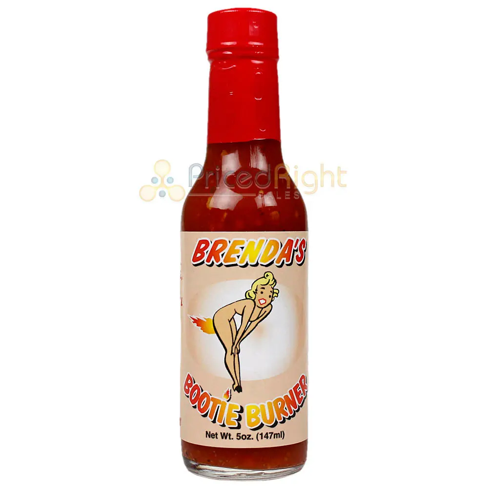 Sauce Crafters Brenda's Bootie Burner Hot Sauce Habanero Garlic 5 Oz Bottle 1