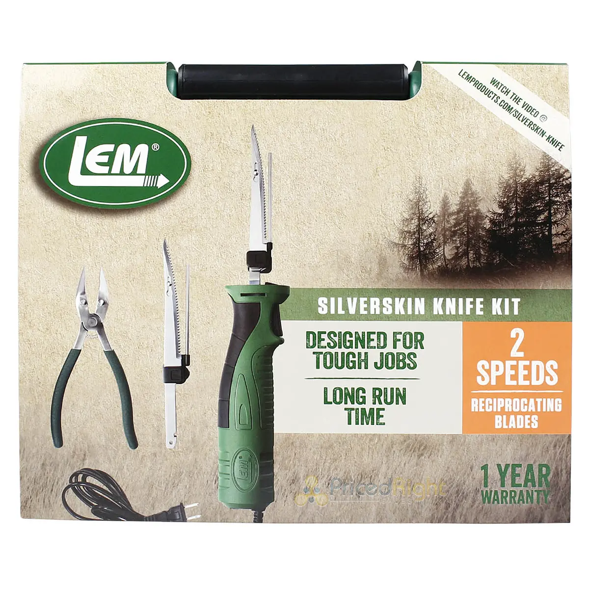 Lem Silverskin Knife Kit 2 Blades 2 Guide Bars Pliers Cut Resistant Glove 1475 2