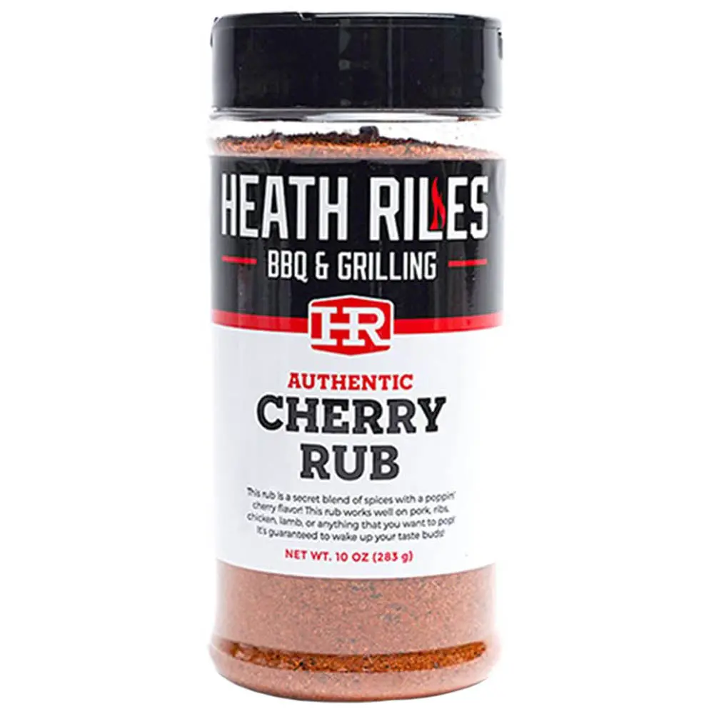 Heath Riles Authentic Cherry Rub 10 Oz Bottle Award Winning Sweet Heat 14913 1