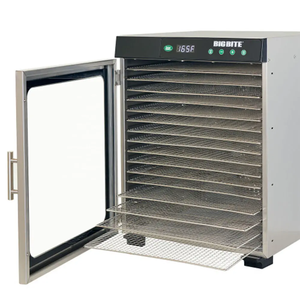 Lem Bigbite 16-Tray Stainless Steel Dehydrator Jerky Meat Vegetables 1200W #1732 1