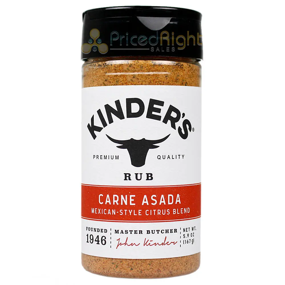 Kinder's Carne Asada Mexican Style Citrus Blend Orange Lime Garlic 5.9 Oz Bottle 1