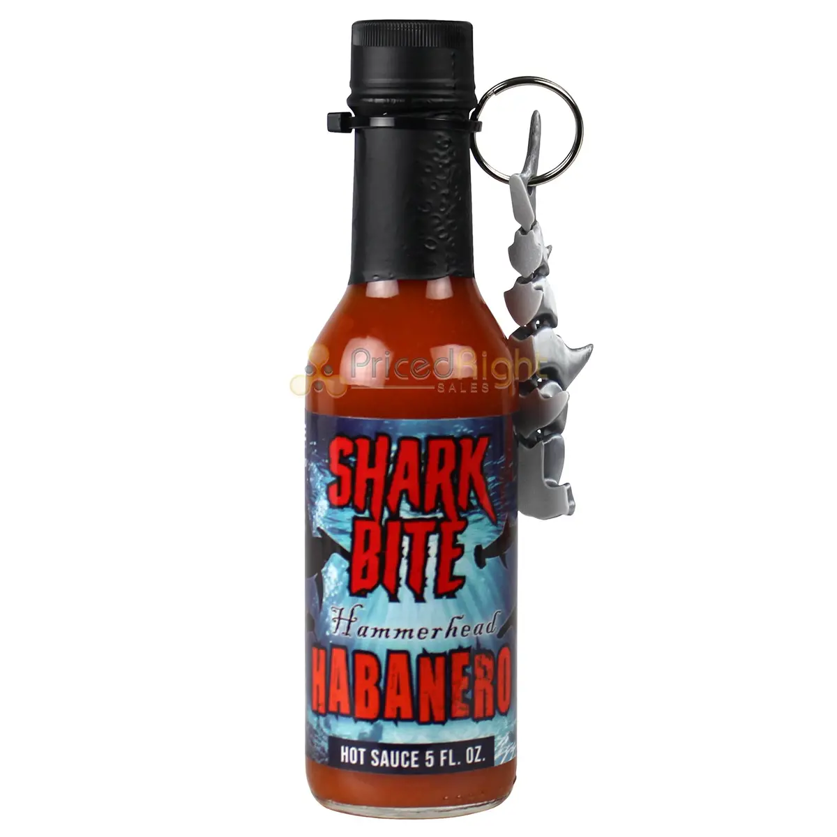 Sharkbite Hammerhead Habanero Hot Sauce 5 Oz Bottle Bold With Keychain 1778 1