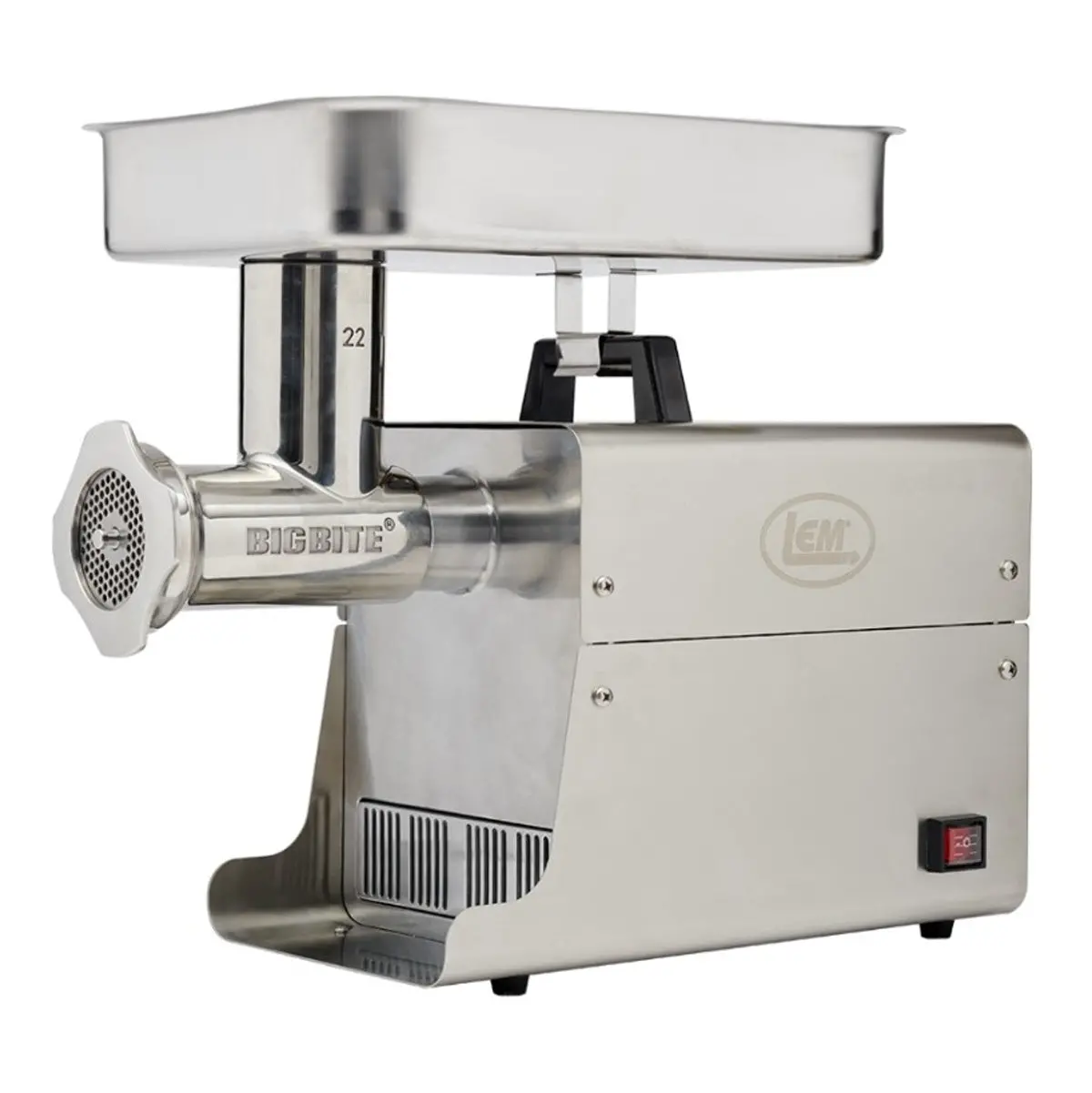 Lem Food Grinder Big Bite #22 Electric 1 Horsepower Stainless Steel 1