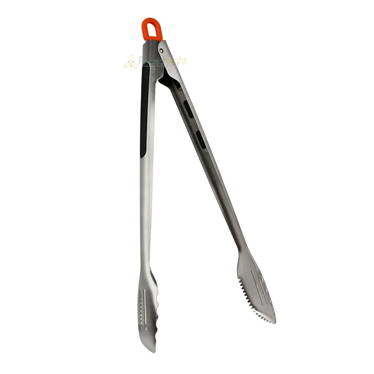 Mr Bar-B-Q Premium Locking Tongs Stainless Steel With Non-Slip Rubber Grip 16 In 1