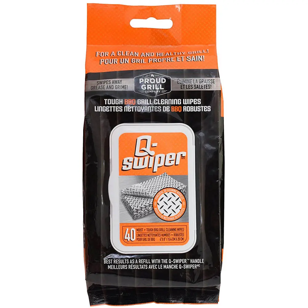 Q-Swiper Bbq Grill Cleaning Wipes 40 Count Pack Easy Grease Cleaning 2400C 1