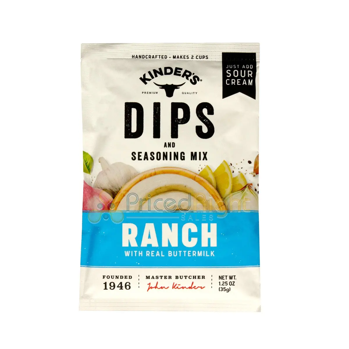 Kinder's Premium Quality Ranch Dip And Seasoning Mix Buttermilk Gluten Free 1Oz 1