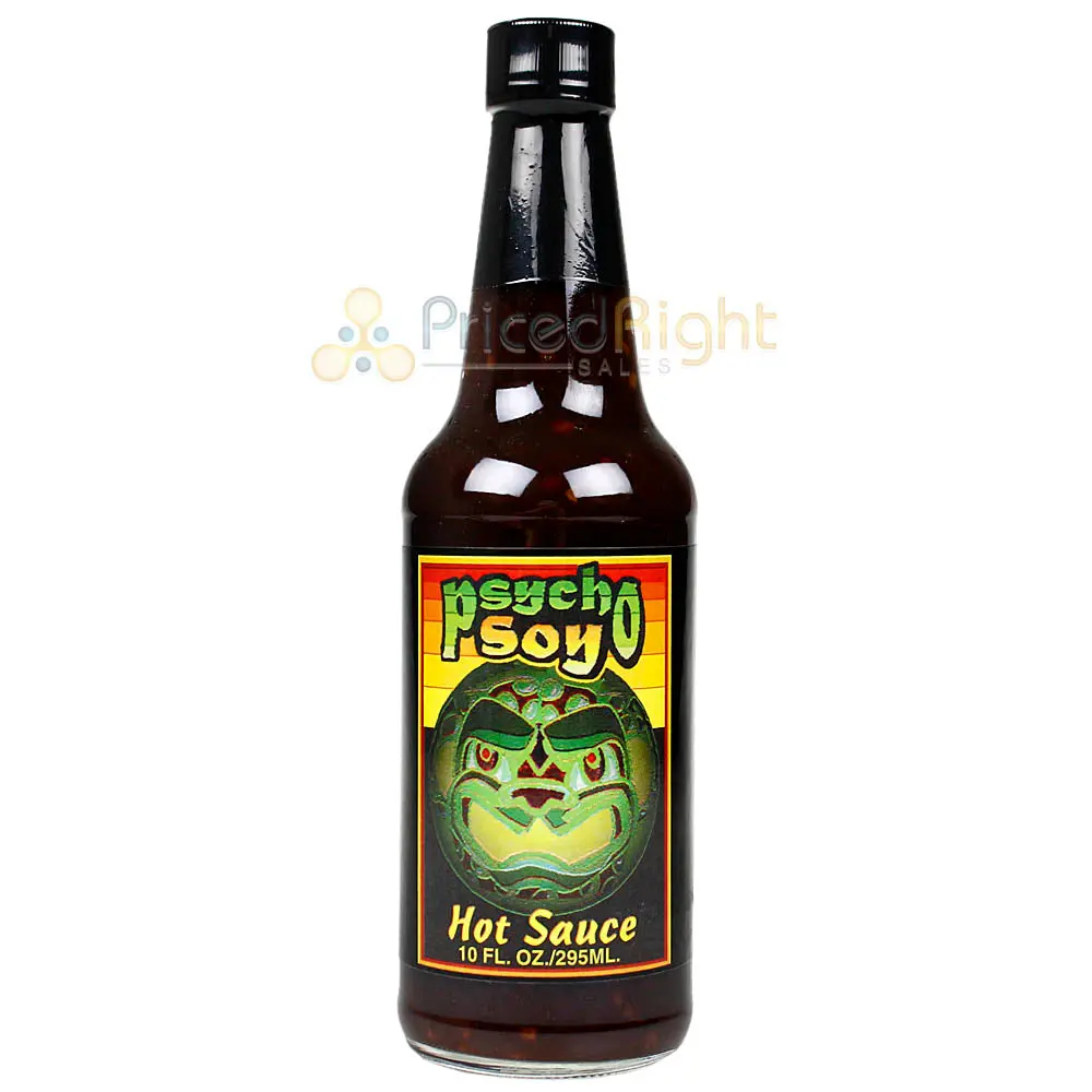 Sauce Crafters Psycho Soy Hot Sauce Garlic Chili Extract 10 Oz Bottle 1