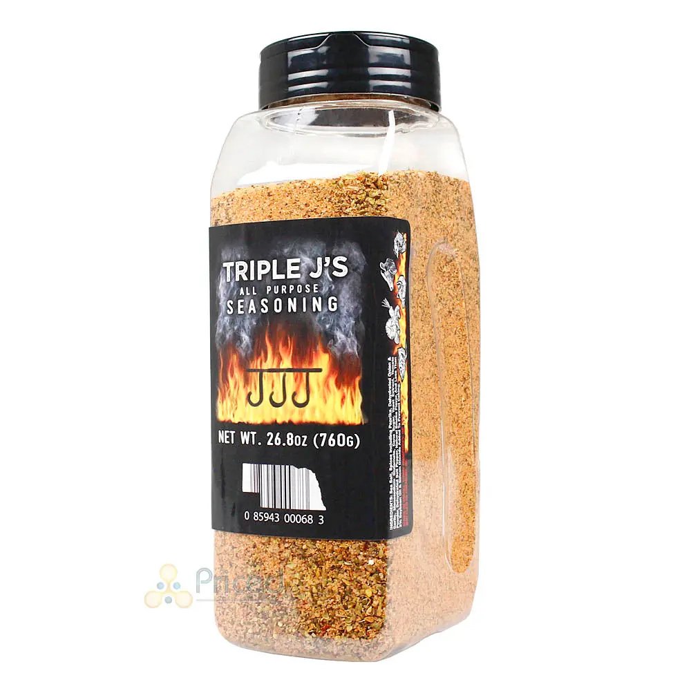 Triple J's All Purpose Seasoning 26.8 Oz Shaker Bottle Beef Pork Chicken & More 1