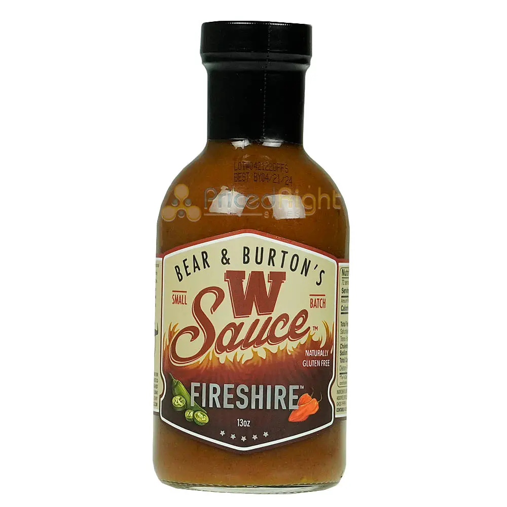 Bear And Burton's 13 Oz. Fireshire W Sauce All Natural & Gluten Free  30742 1