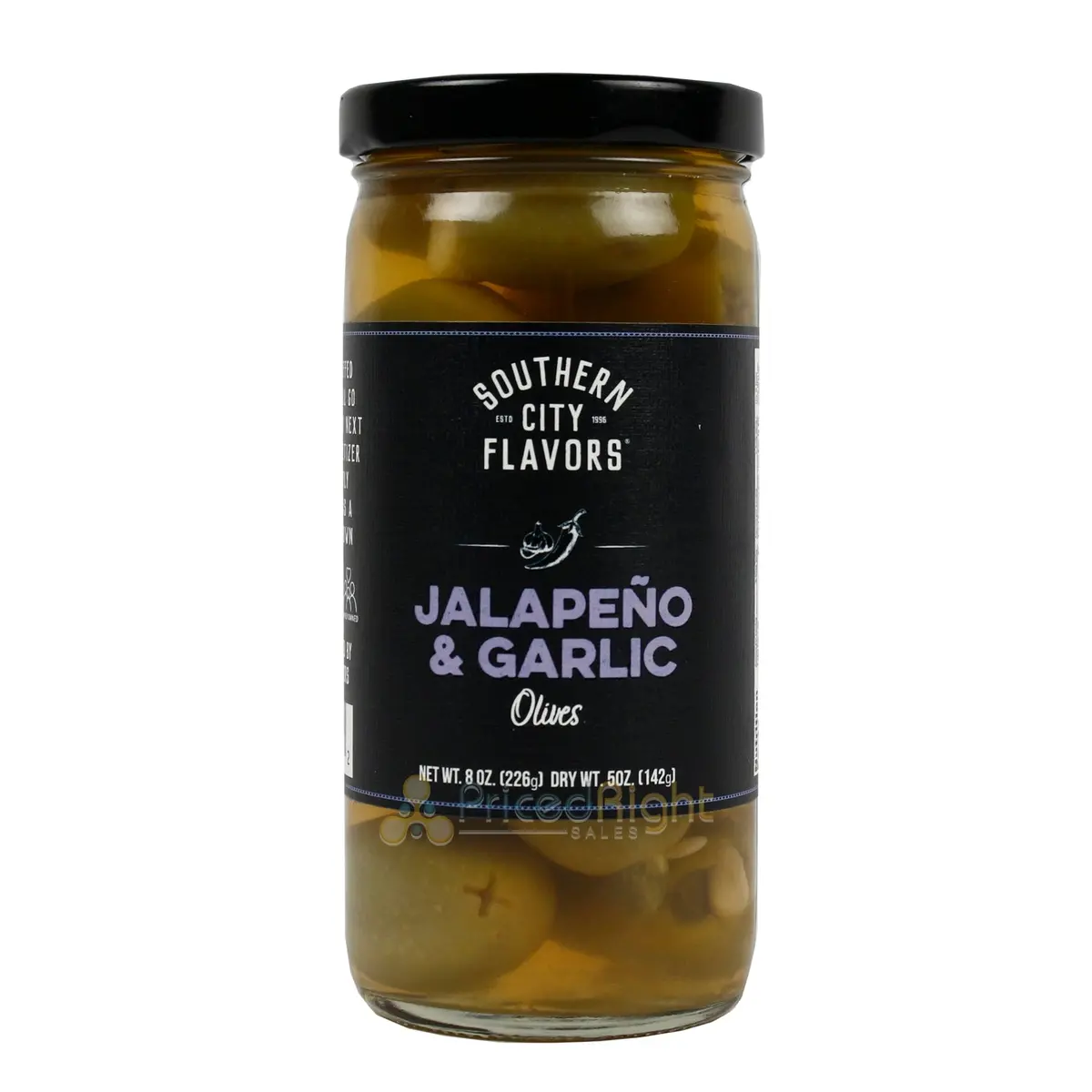 Southern City Flavors Garlic & Jalapeno Pitted Stuffed Olives Made In The Usa 1