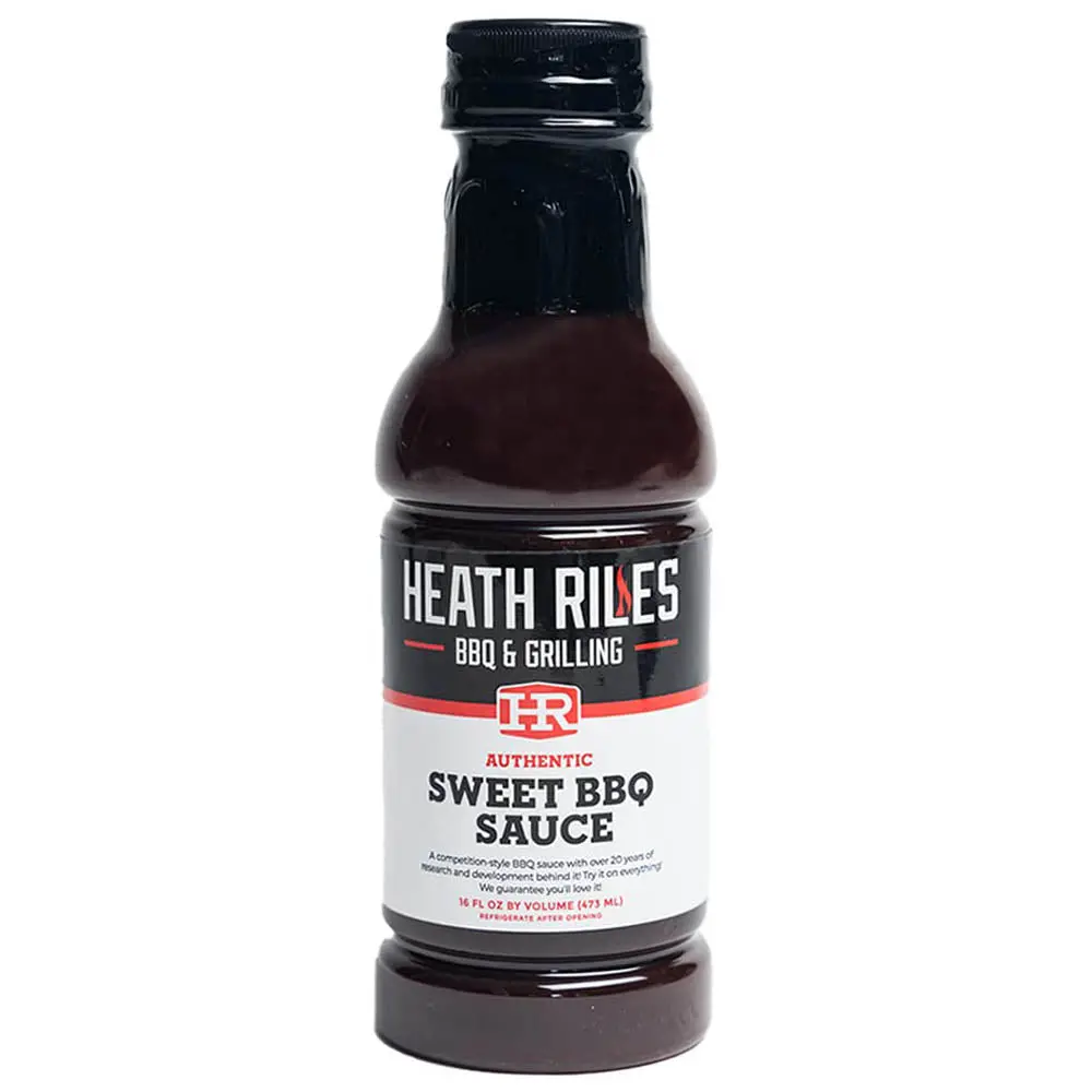 Heath Riles Sweet Bbq Sauce 16 Oz Bottle Competition Sauce No Msg 35987 1