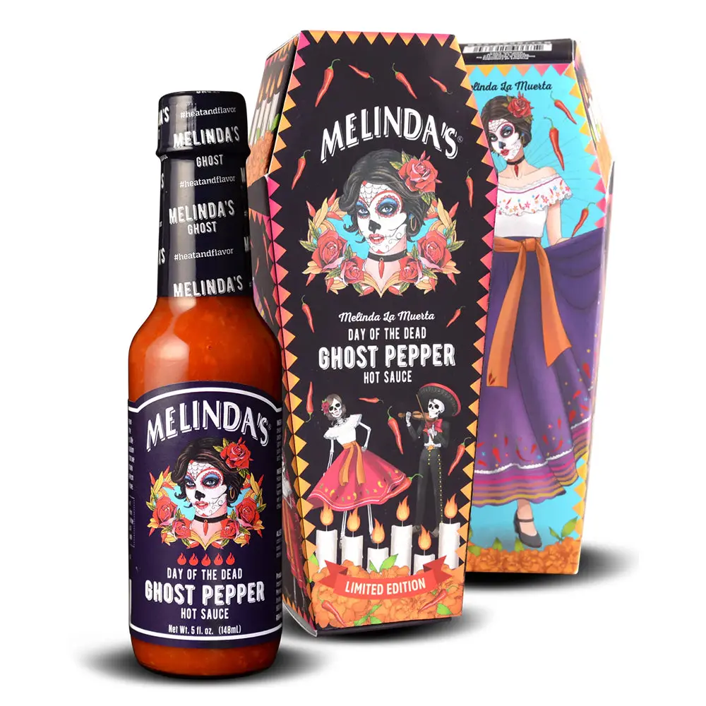 Melinda's La Muerta Hot Sauce Limited Edition Ghost Pepper Vegan Non Gmo  3650 1