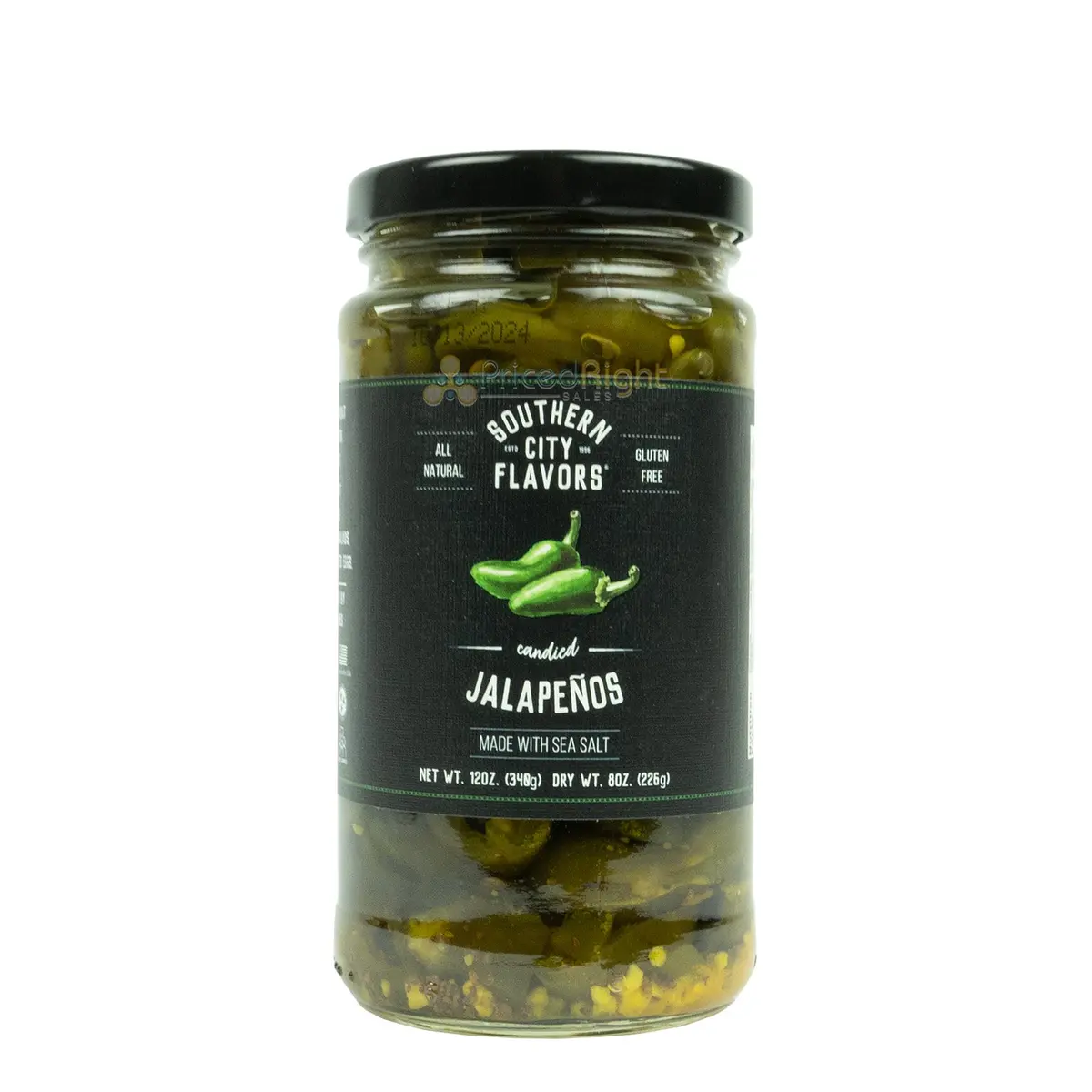 Southern City Flavors Candied Jalapenos All Natural And Gluten Free 12 Oz. Jar 1