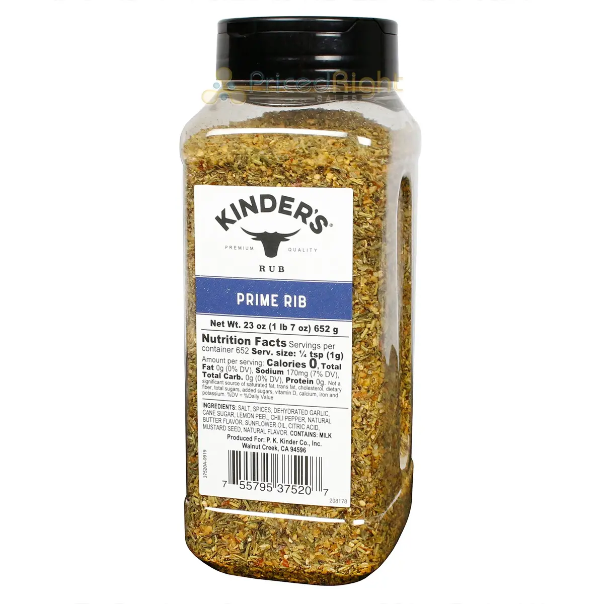 Kinder's Prime Rib Premium Rub For Beef Pork Lamb Wild Game Seasoning 23 Oz 1