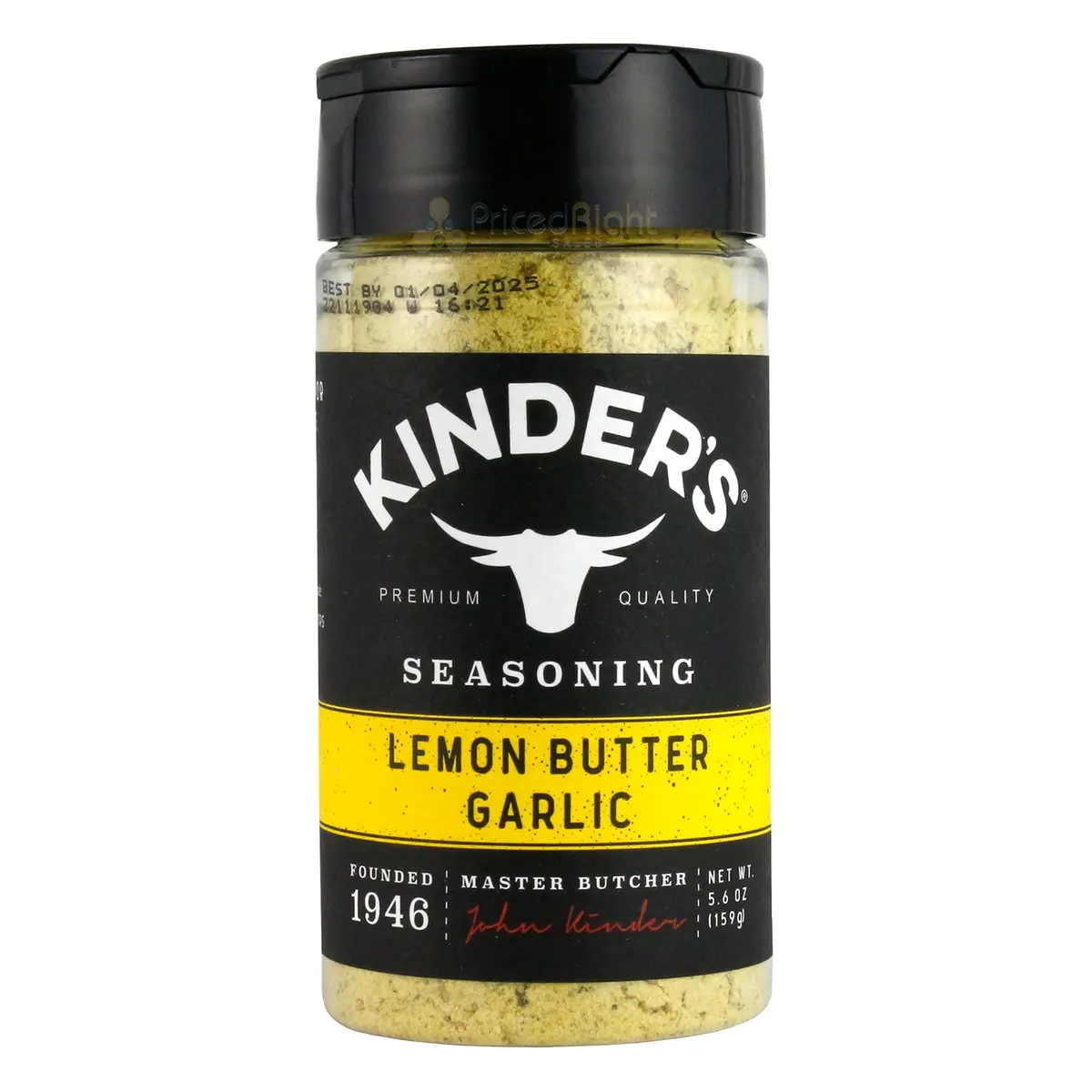 Kinder's Lemon Butter Garlic Handcrafted Seasoning Premium Ingredients 5.6 Oz 1