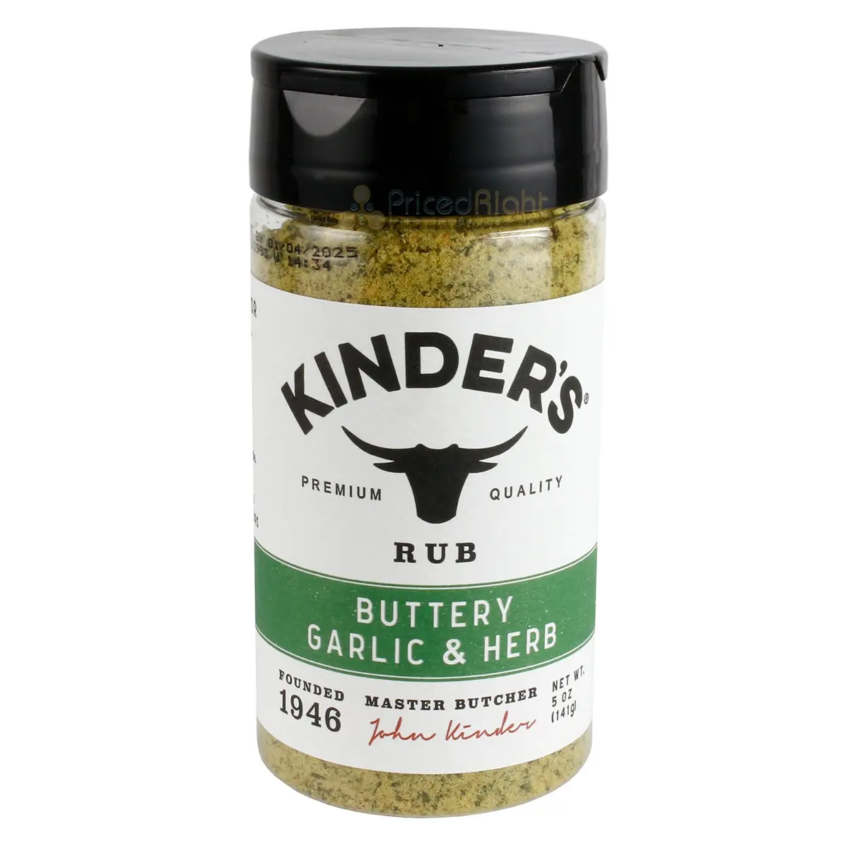 Kinder's Buttery Garlic & Herb Handcrafted Premium Dry Seasoning No Msg 5 Oz 1