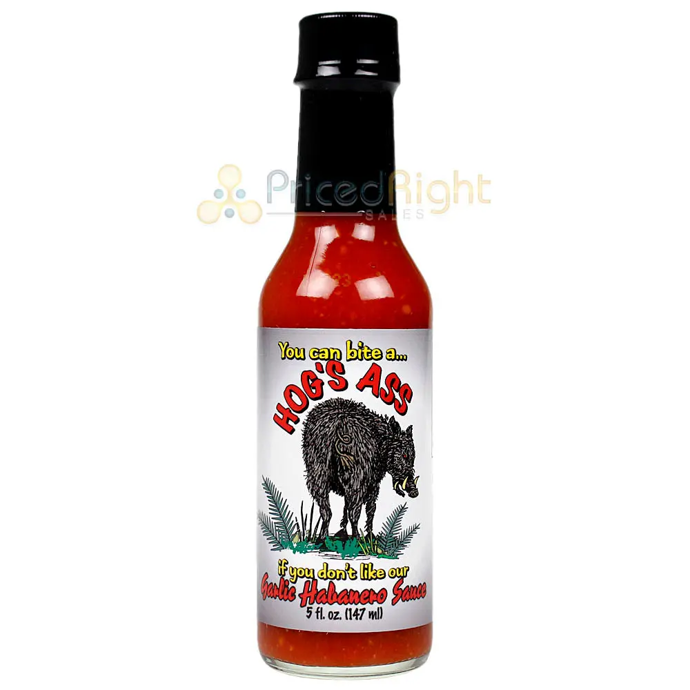 Sauce Crafters Hogs Ass Garlic Habanero Hot Sauce 5 Oz Bottle 1