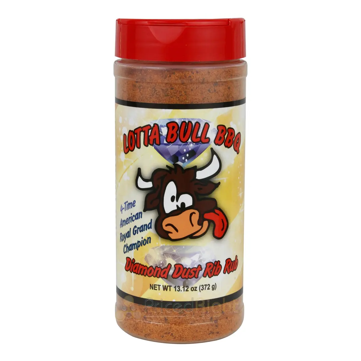 Lotta Bull Bbq Diamond Dust Rib Rub Seasoning Pork Chicken Beef 13.12 Oz Bottle 1