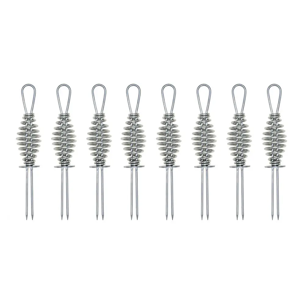 8 Pc Deluxe Corn Cob Holders Skewers With Steel Spiral Handle ﻿Mr. Bar-B-Q 1
