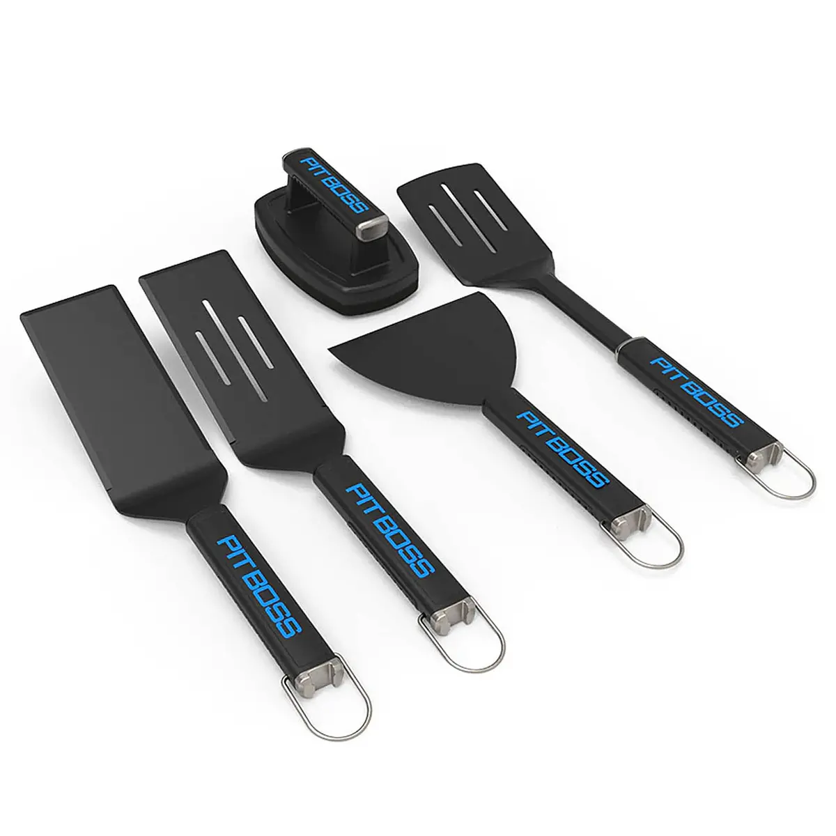 Pit Boss Ultimate Griddle 5 Piece Tool Kit With Spatulas Scraper And Brush 40930 1