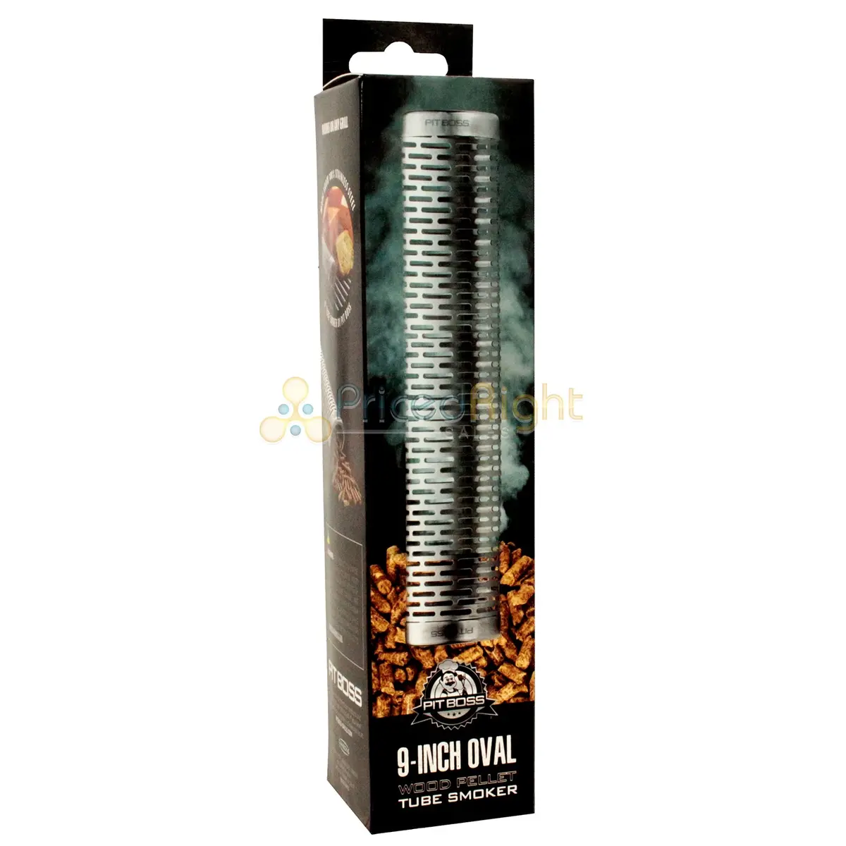 Pit Boss 9 Inch Oval Bbq Pellet Tube Smoker Lightweight Stainless Steel 40974 1