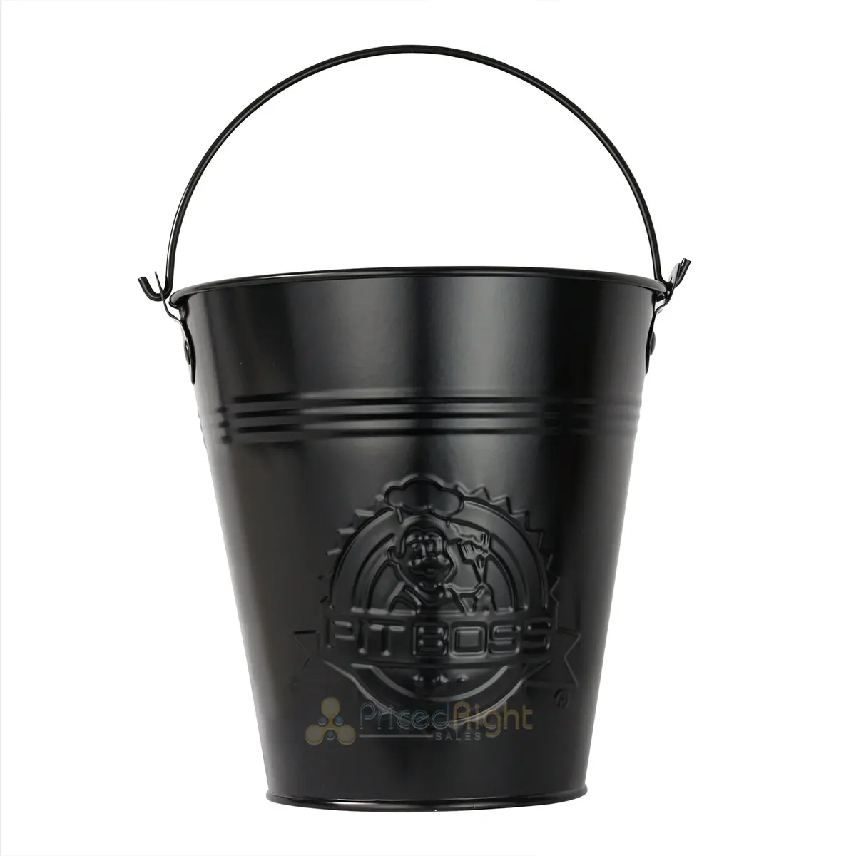 Pit Boss Stainless Steel Grease Catch Bucket With Handle Dishwasher Safe Black 1