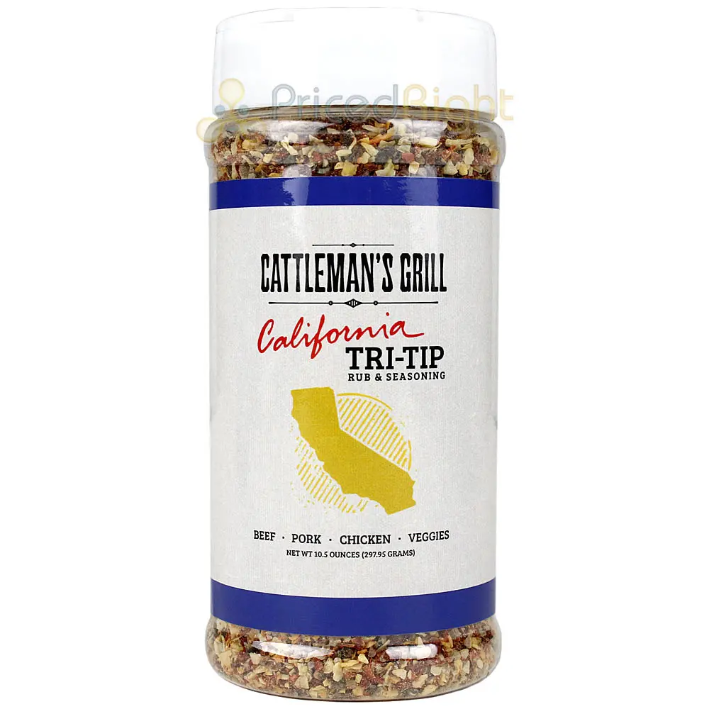 Cattleman's Grill California Tri-Tip Rub & Seasoning 10.5 Oz Mellow Blend Flavor 1