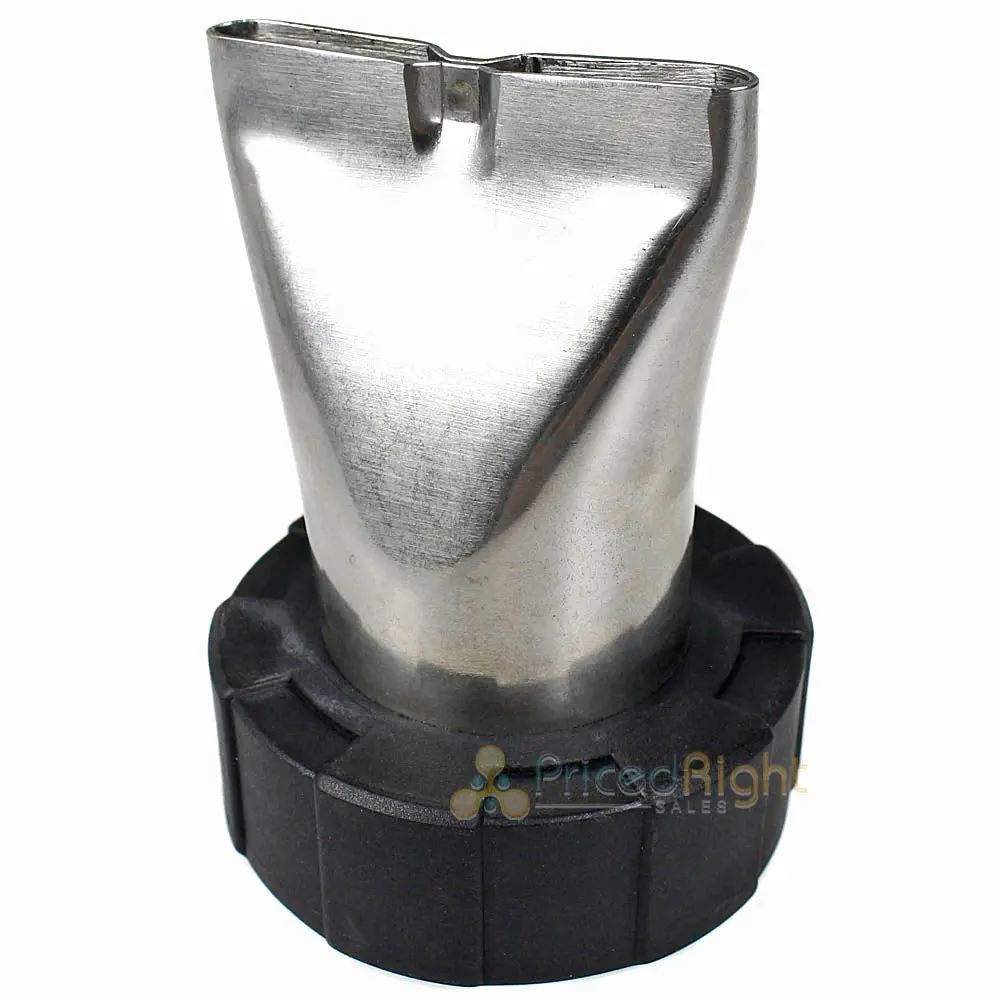 Lem Jerky Cannon Double Slotted Jerky Nozzle 1 3/16 X 3/16" Stainless Steel 468A 1