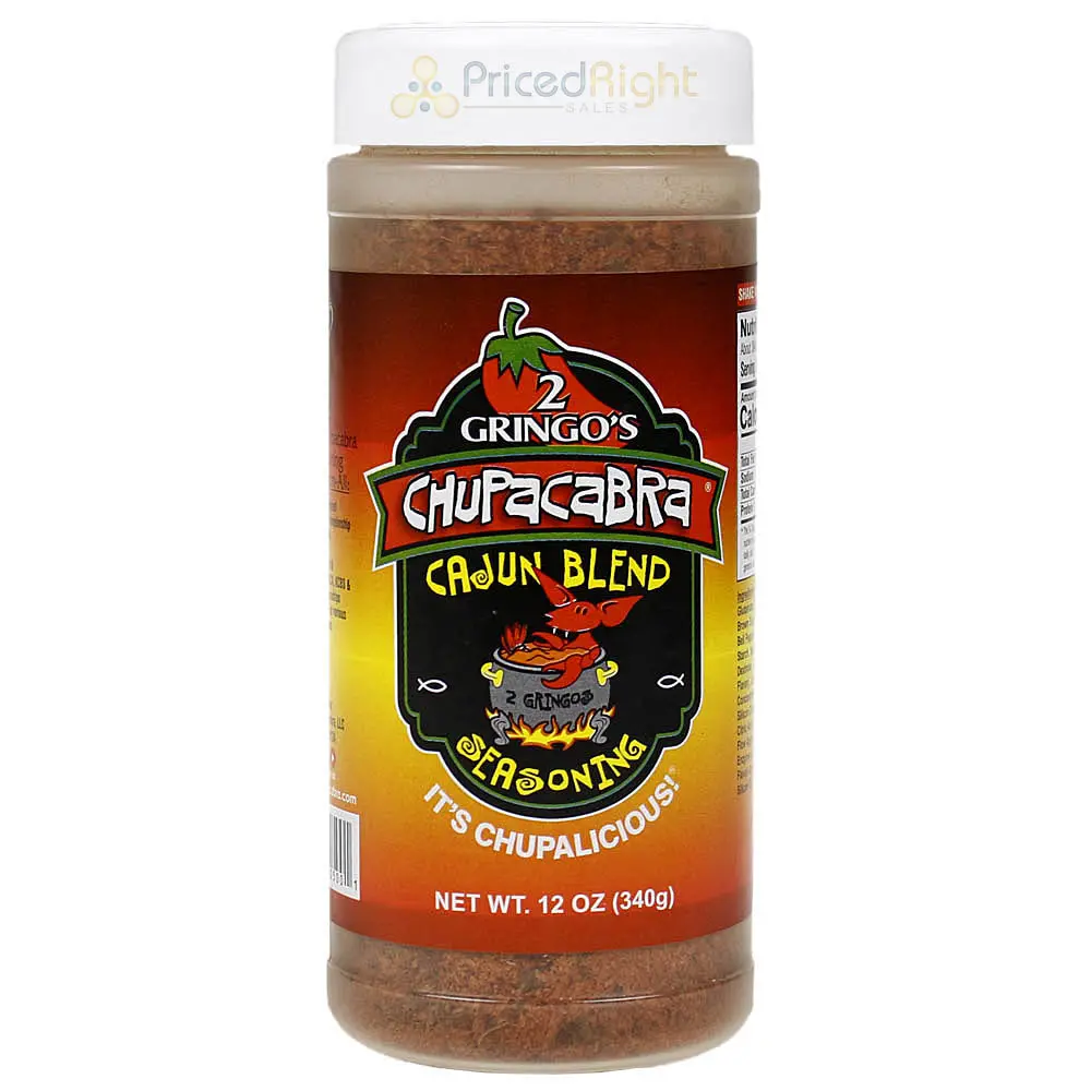2 Gringos Chupacabra Cajun Blend 12 Oz All Purpose Seasoning Single Bottle 1