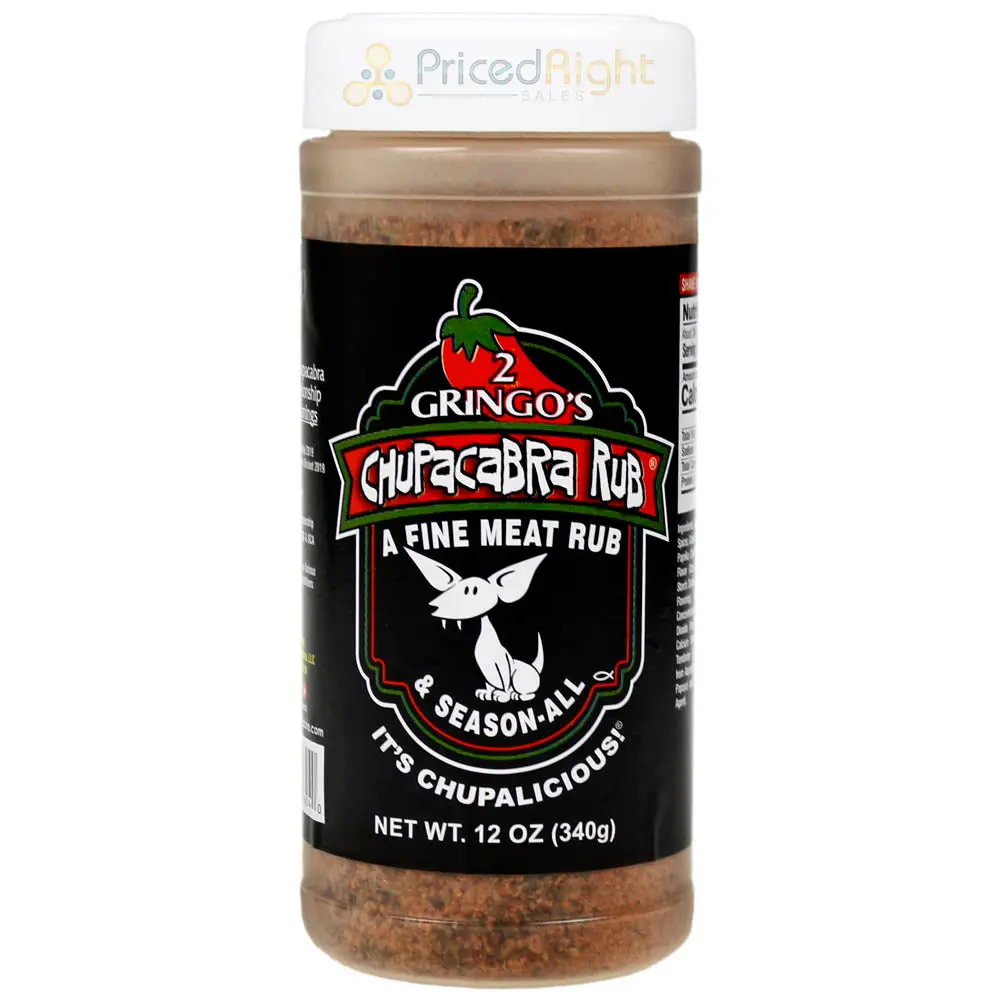 2 Gringos Chupacabra Original Rub 12 Oz All Purpose Seasoning Single Bottle 1