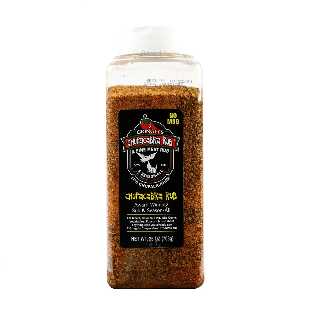 2 Gringos Chupacabra Original Rub All Purpose Fine Meat Seasoning No Msg 25 Oz 1