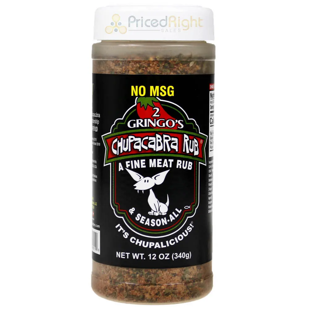 2 Gringos Chupacabra No Msg Original Fine Meat Rub 12 Oz All Seasoning Single 1