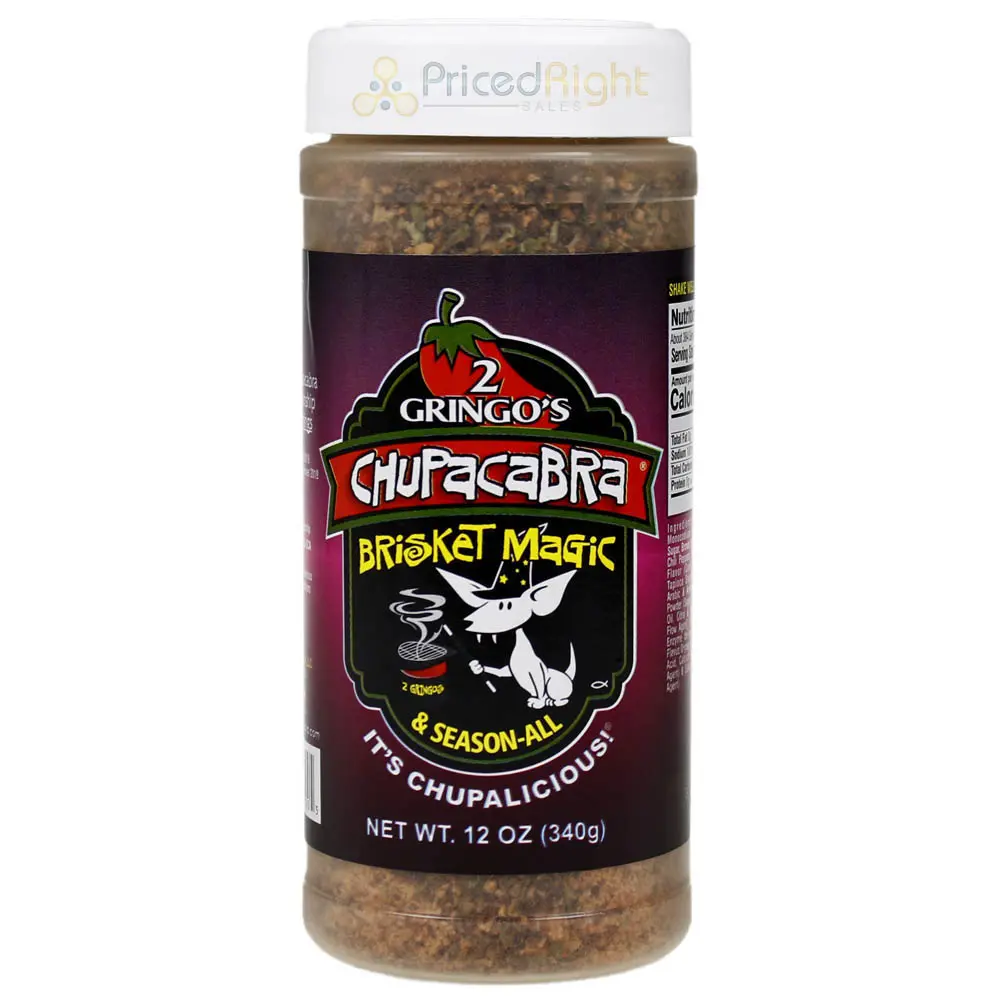 2 Gringos Chupacabra Brisket Magic Blend 12 Oz All Purpose Seasoning Single 1