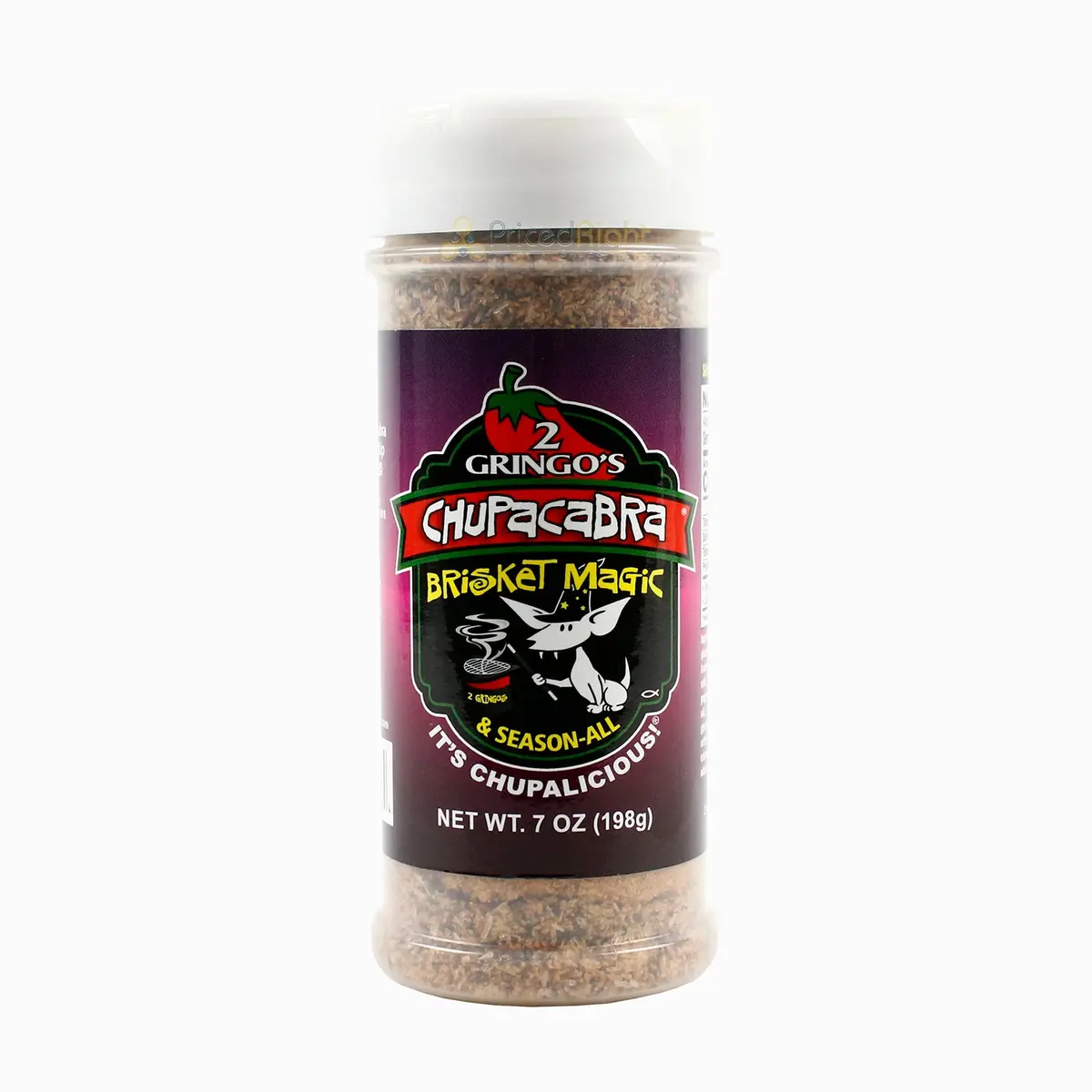 2 Gringos Chupacabra Brisket Magic Blend All Purpose Seasoning 7 Ounce Shaker 1