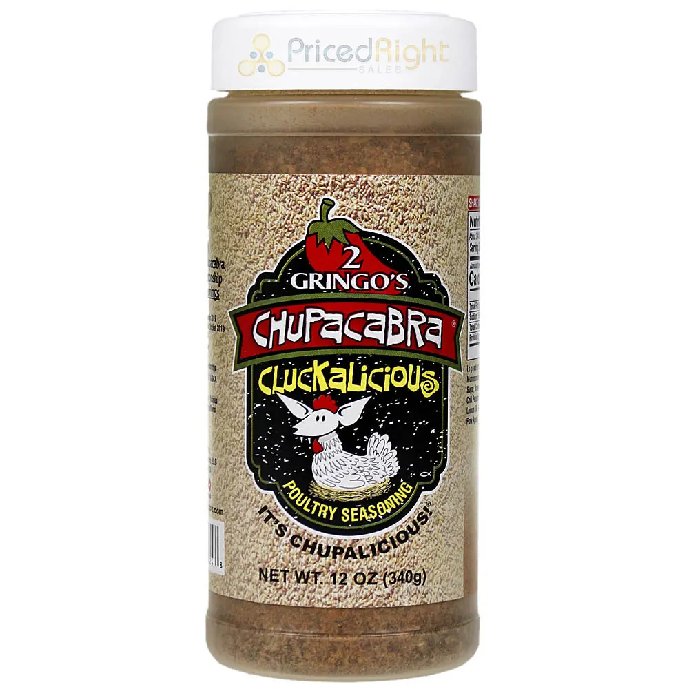 2 Gringos Chupacabra Cluckalicious 12 Oz Poultry Seasoning Bbq Rub Single 1