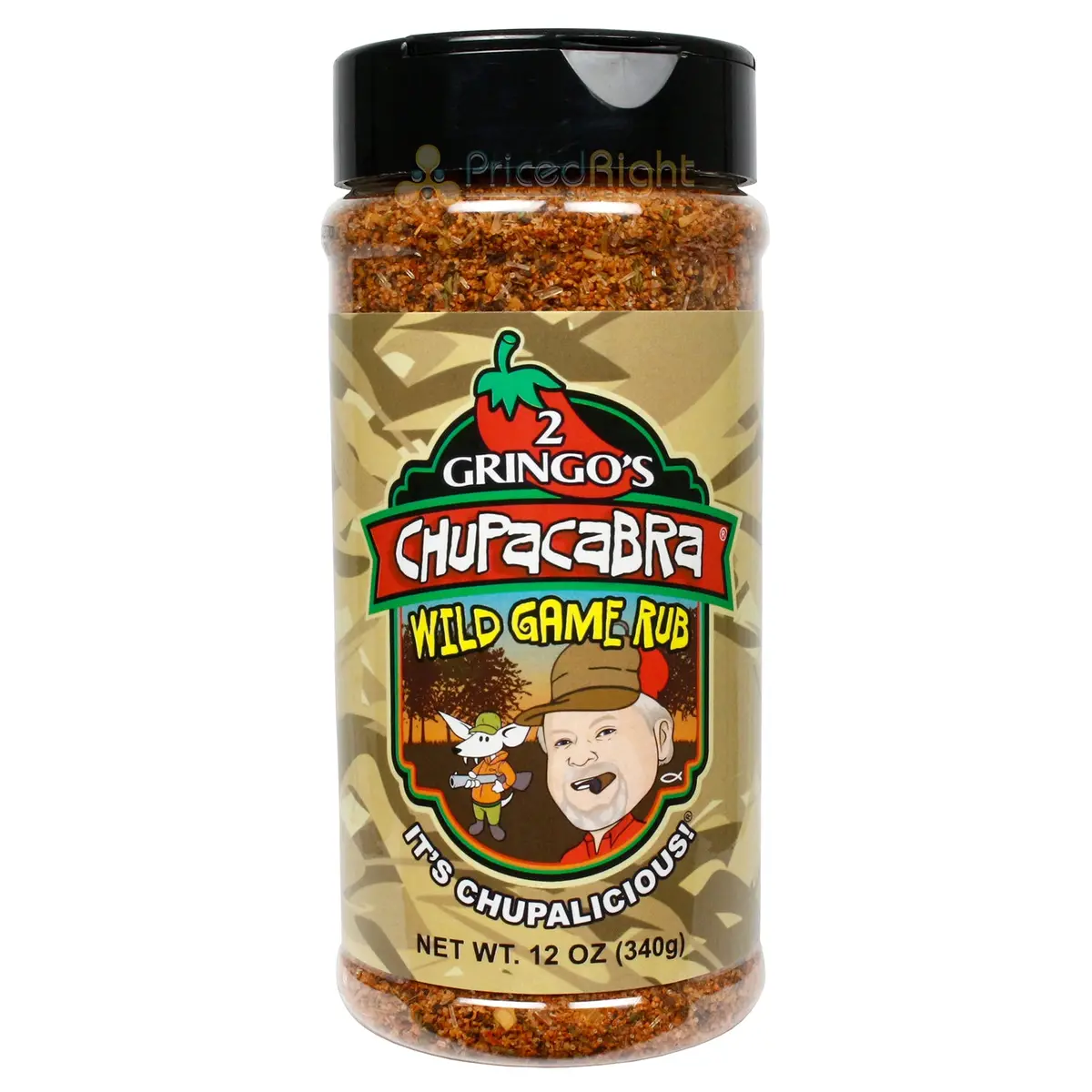 2 Gringos Chupacabra Wild Game Rub All Purpose Seasoning 12 Ounce Shaker Bottle 1
