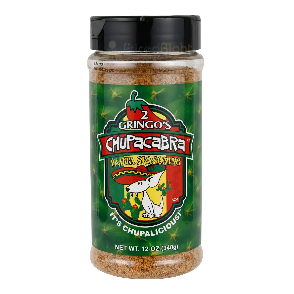 2 Gringo's Chupacabra Fajita Seasoning Rub Sweet And Tangy Flavor 12 Oz Bottle 1