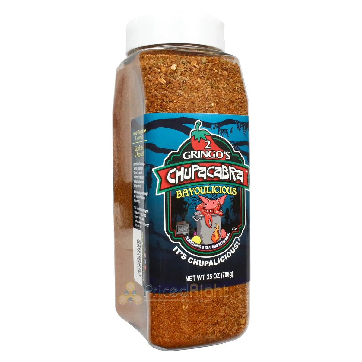 2 Gringos Chupacabra Bayoulicious Blend Bbq Blackening & Seafood Seasoning 25 Oz 1
