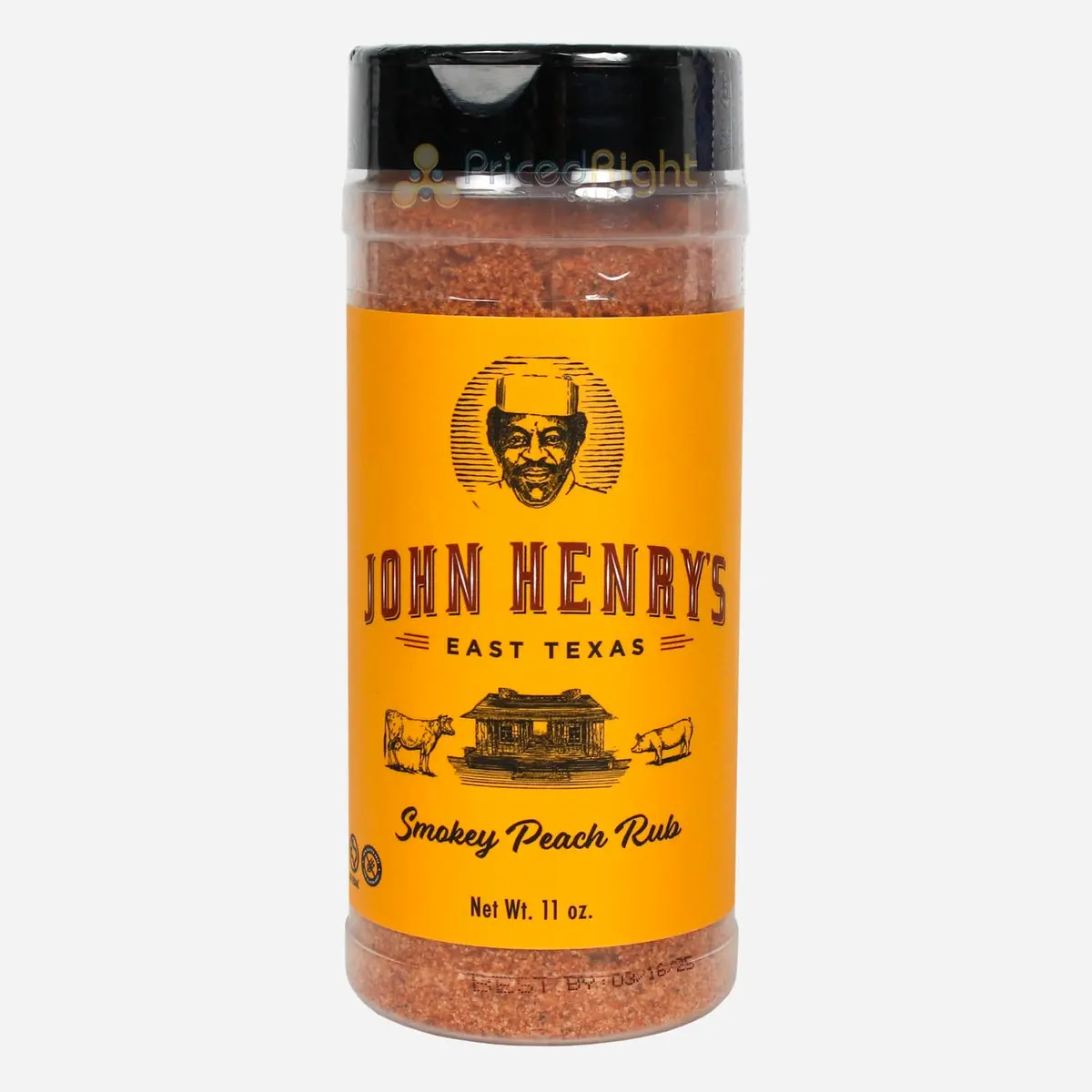 John Henry's Smokey Peach Rub Gluten Free Brisket Chicken Fish Veggies 11 Oz 1