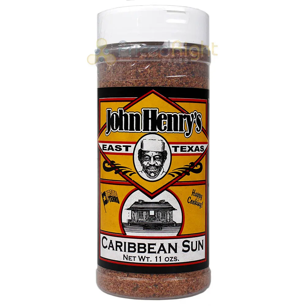 John Henry's Caribbean Sun Seasoning Cayenne Pepper Herb Fruit Rub 11 Oz Bottle 1
