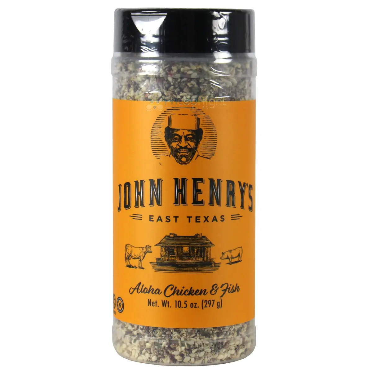 John Henry's Aloha Chicken & Fish Rub Blend Ginger Sesame Garlic 10.5 Oz Bottle 1