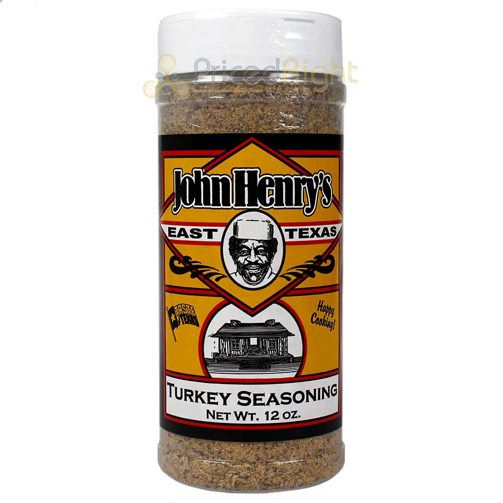 John Henry's Turkey Seasoning Herbs Garlic Lemon All Purpose Rub 12 Oz Bottle 1