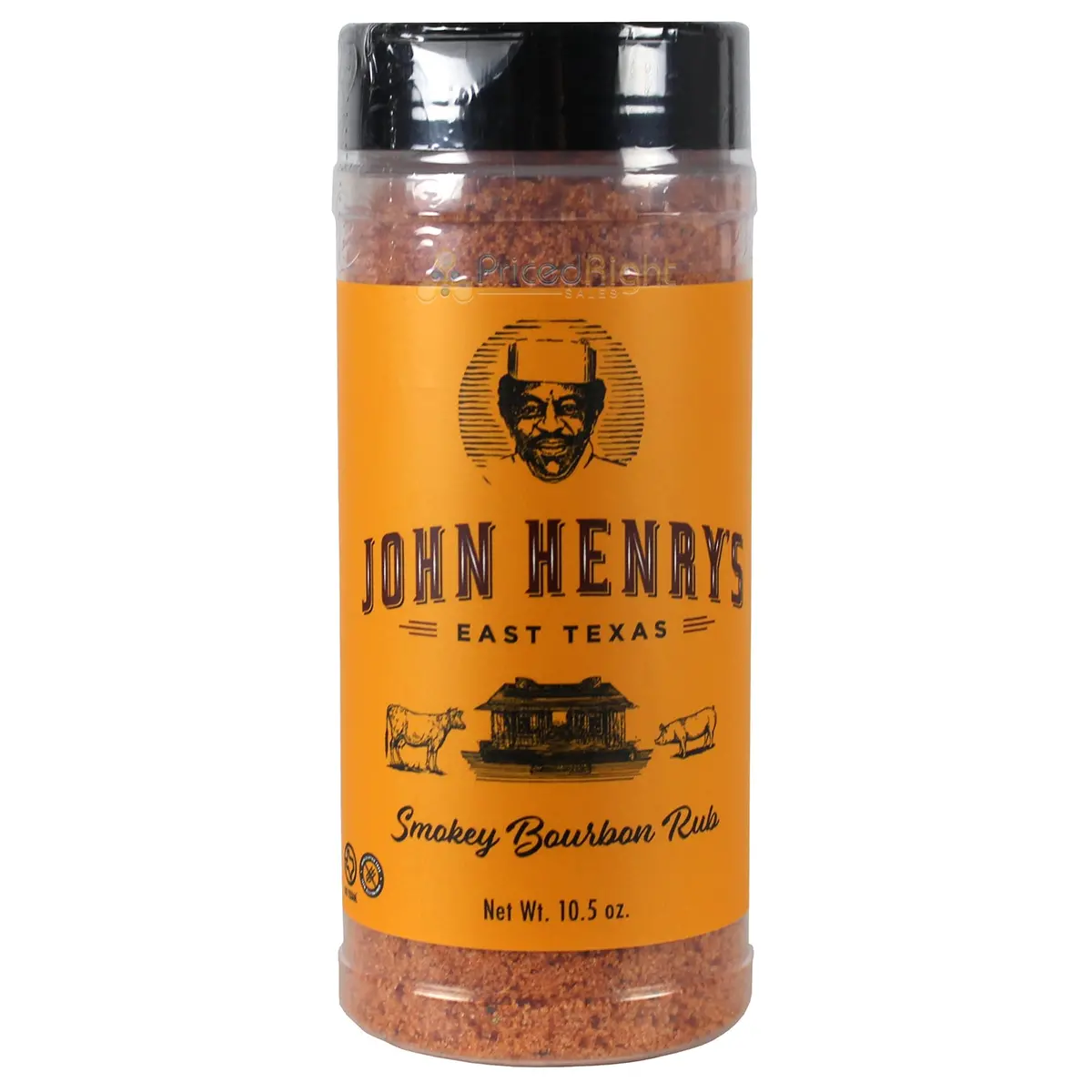 John Henry's Store Smokey Bourbon Rub Seasoning 10.5 Oz Bottle All Purpose 55761 1