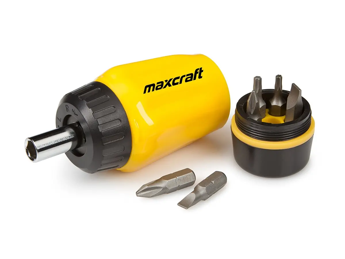 Maxcraft 6 In 1 Ratchet Screwdriver Gearless Ratchet Driver And Bit Set 1
