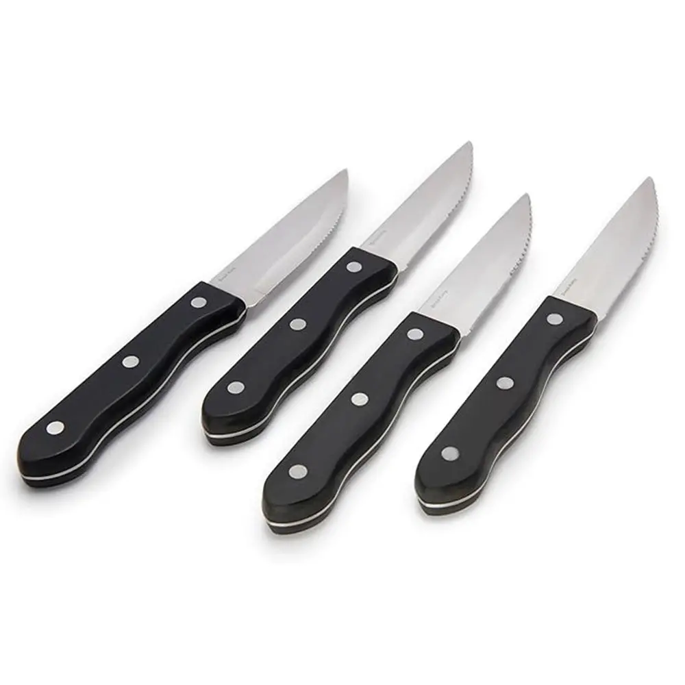 Broil King Steak Knives 4 Piece Set Stainless Steel Resin Handles 64935 1