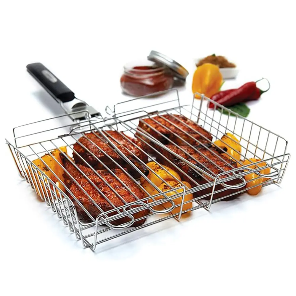 Broil King Grill Basket Detachable Handle Stainless Steel 65070 1