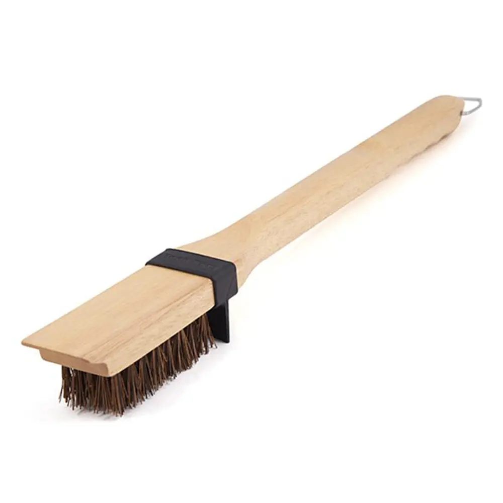 Broil King Grill Brush Heavy Duty Wood Extra Long Palmyra Bristles 65228 1