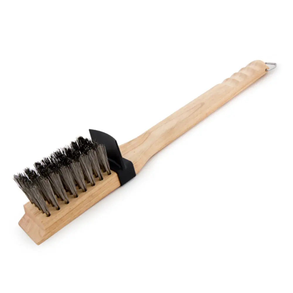 Broil King Grill Brush Wood Stainless Steel Bristles 65229 1