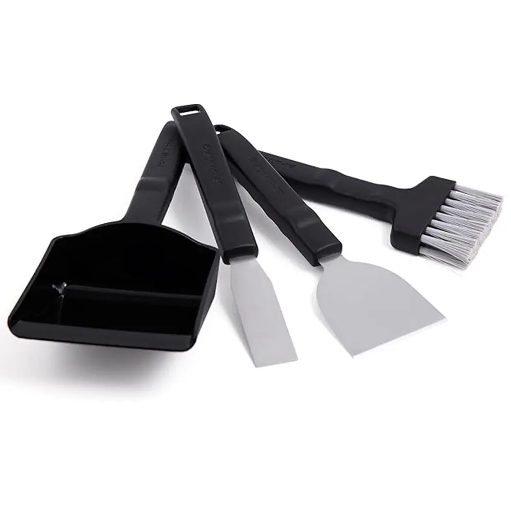 Broil King Grill Brush Scraper Kit 2 Scrapers Dustpan Sweeping Brush 65900 1